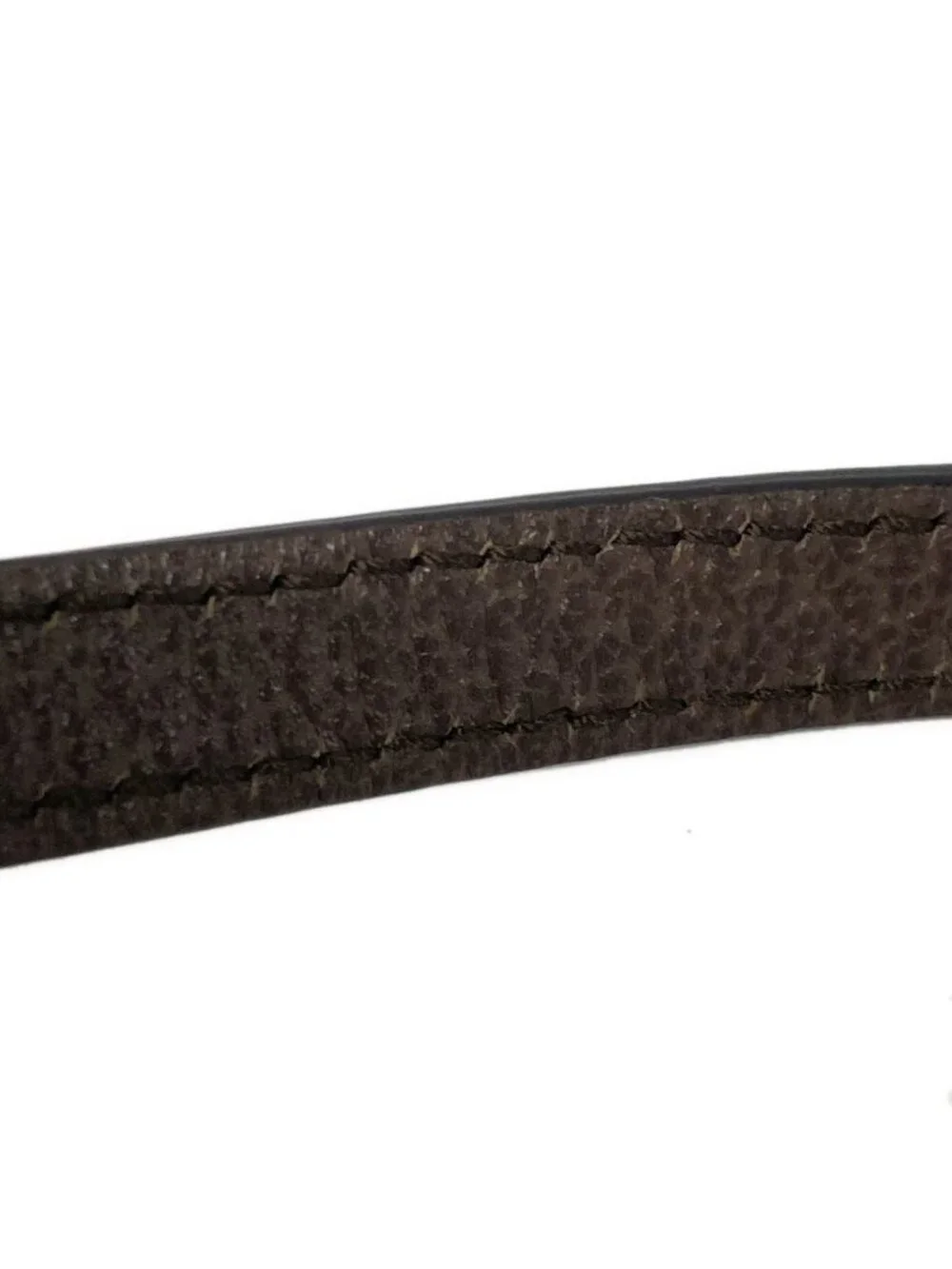 ★SOLD★ Gucci Shoulder Bag Horsebit Beige Dark Brown Multi Leather - Picture 12 of 15